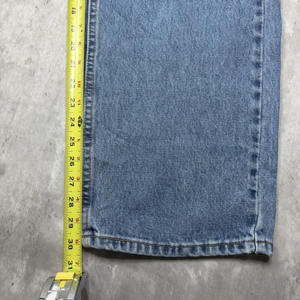 Levi's 505 Jeans Mens 44x30 Blue Regular Fit Straight Leg Medium Wash Denim